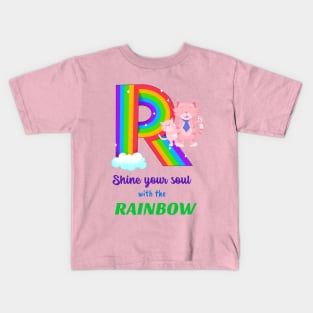 R for Rainbow Kids T-Shirt